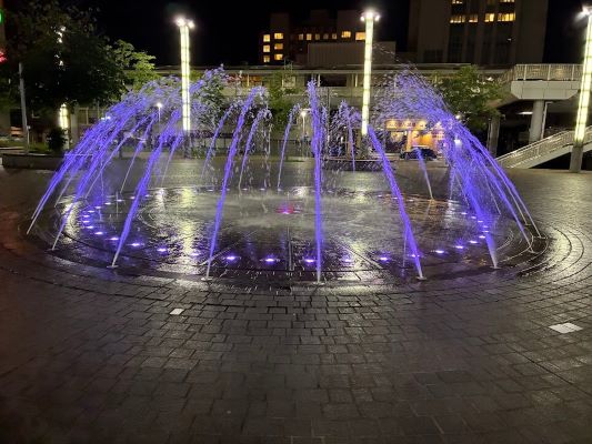 これはあさの潮風公園の噴水です。